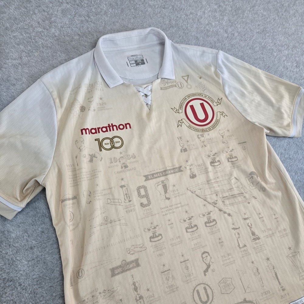 Universitario de‎ Deportes 2024 Centenario Jersey Marathon Peru Soccer Shirt XL